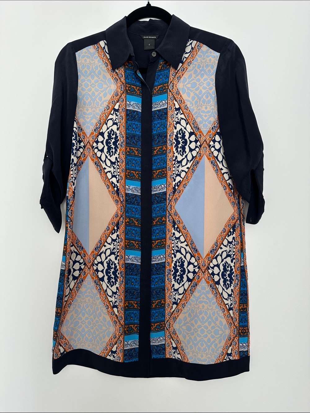 Patterned Geometric Print Dress